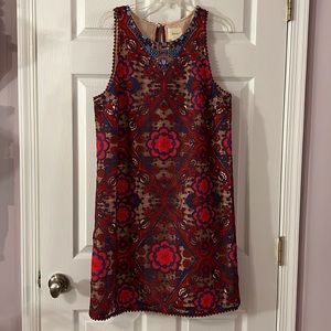 NWOT Maeve Beaded Embroidered Sleeveless Shift Dress Size 16